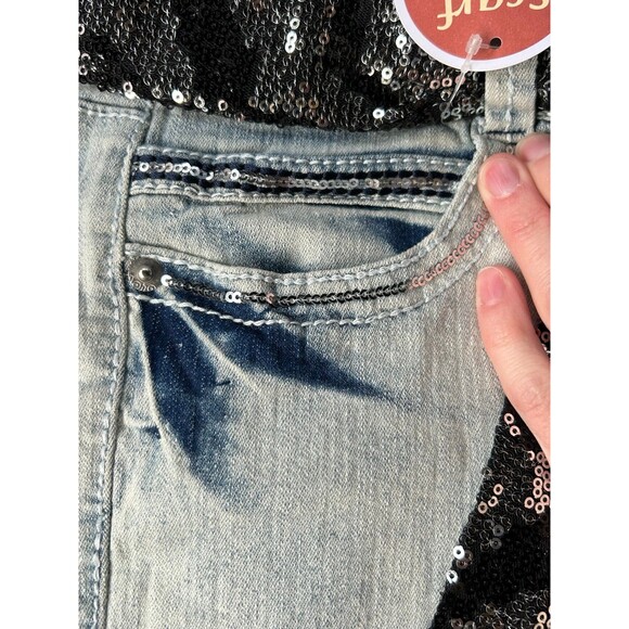 NOBO Sequin Accent Skinny Jeans with Belt size 9 - Picture 5 of 7